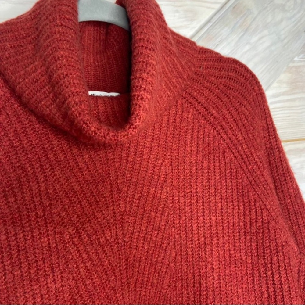 Madewell Fuzzy Turtleneck In Coppery Rust - image 3